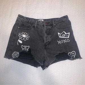 Jeans Short SIMPLE SOCIETY size 9 / 29 black